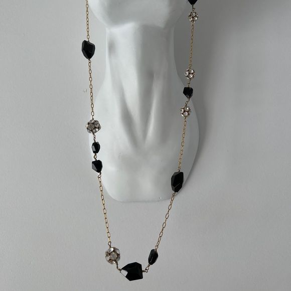J. Crew Gold Chain and Bead Necklace - Picture 4 of 9